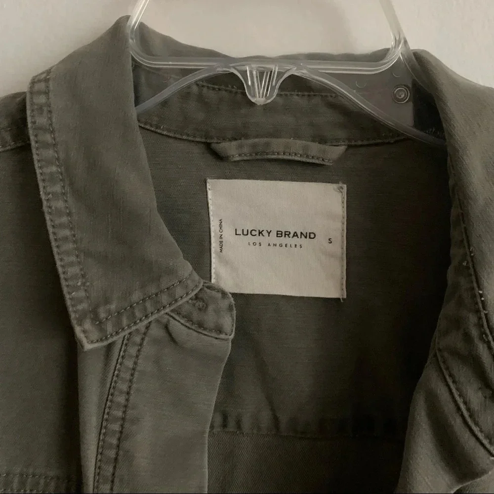 Lucky Brand Belted Workwear Utility Jacket Size Small - Picture 5 of 8